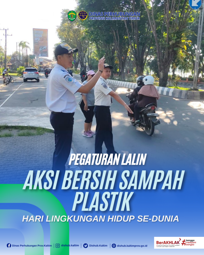 Penjagaan dan Pengamanan Lalu Lintas Kegiatan Aksi Bersih Sampah Plastik
