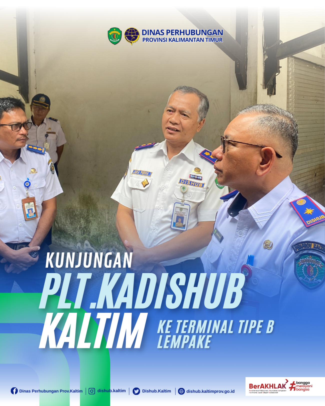 Kunjungan Plt.Kadishub Kaltim ke Terminal Lempake Samarinda